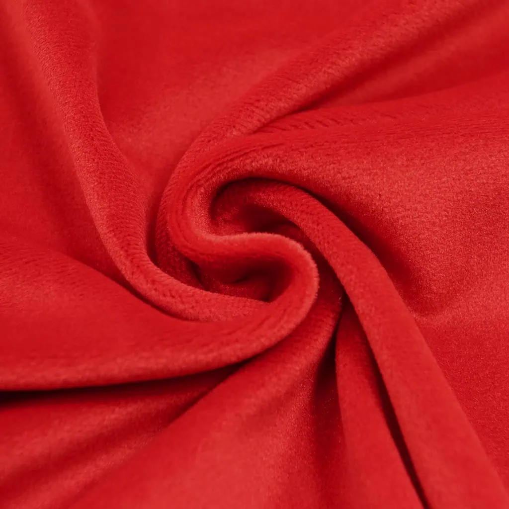 Mochi minky fabric red TRUE RED - kullaloo SuperSoft SQUISHY