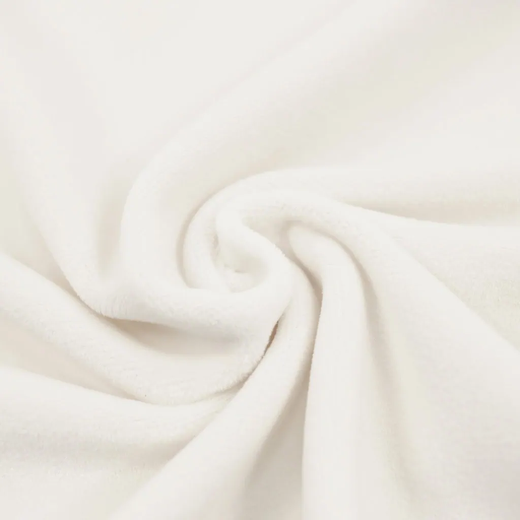 Mochi minky fabric IVORY - kullaloo SuperSoft SQUISHY