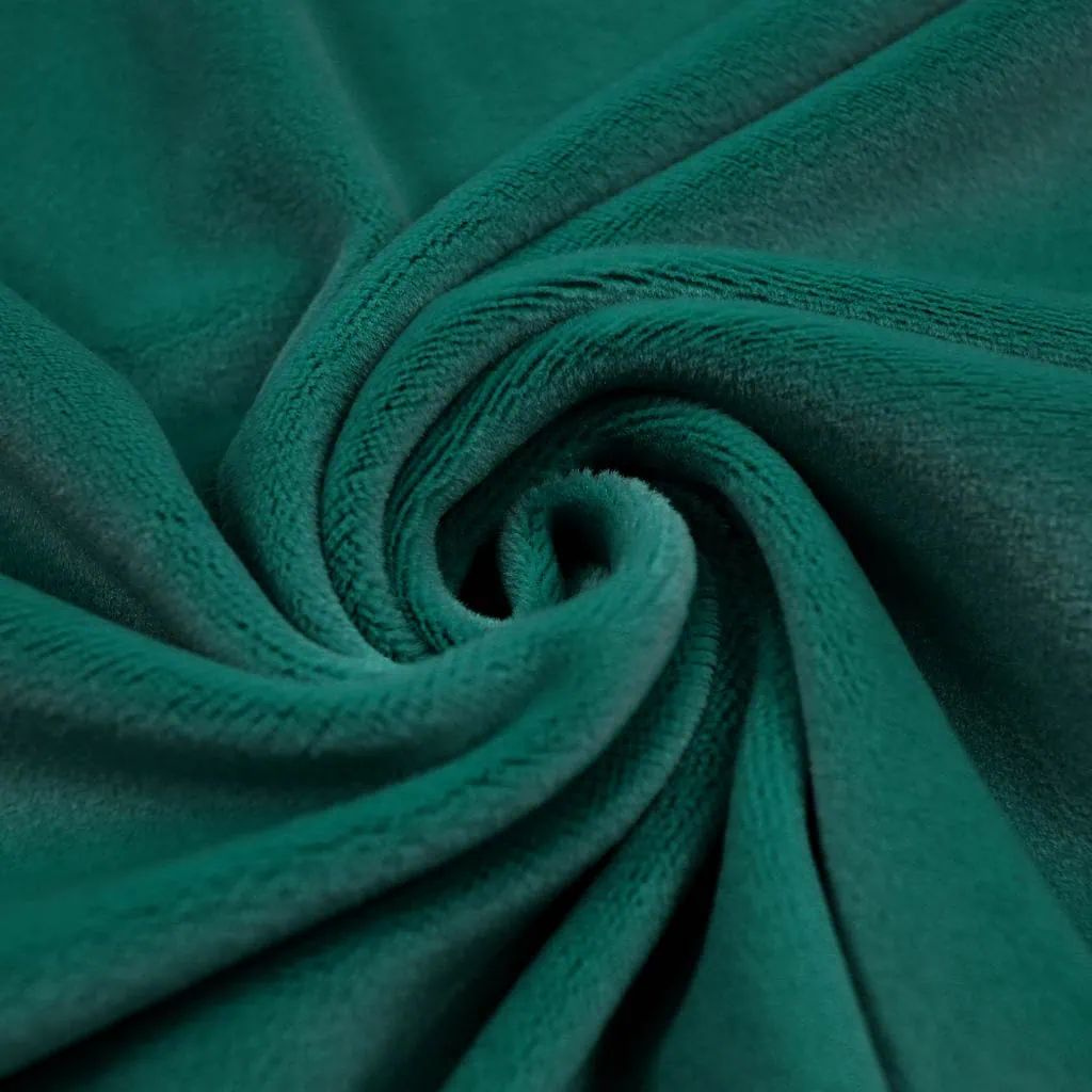 Mochi minky fabric dark green ALPINE GREEN - kullaloo SuperSoft SQUISHY