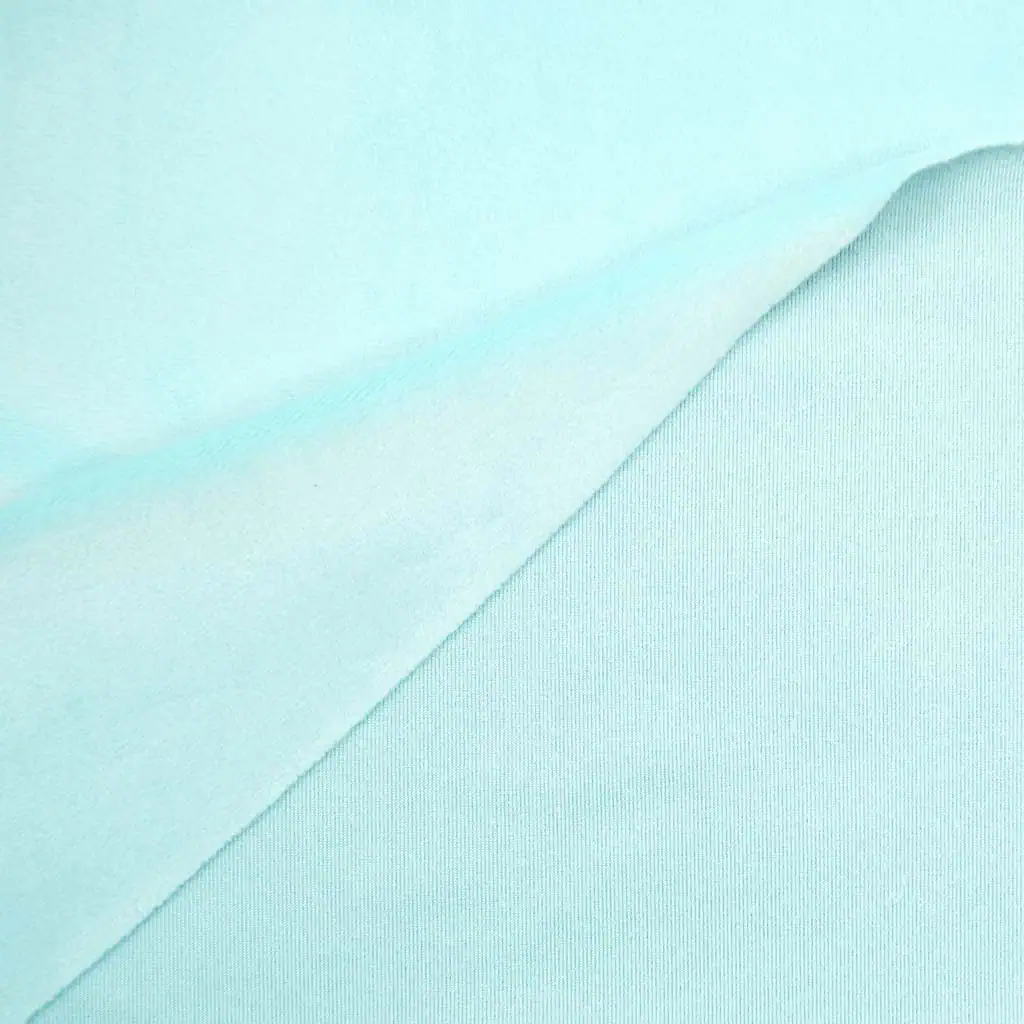 Mochi minky fabric BLEACHED AQUA - kullaloo SuperSoft SQUISHY