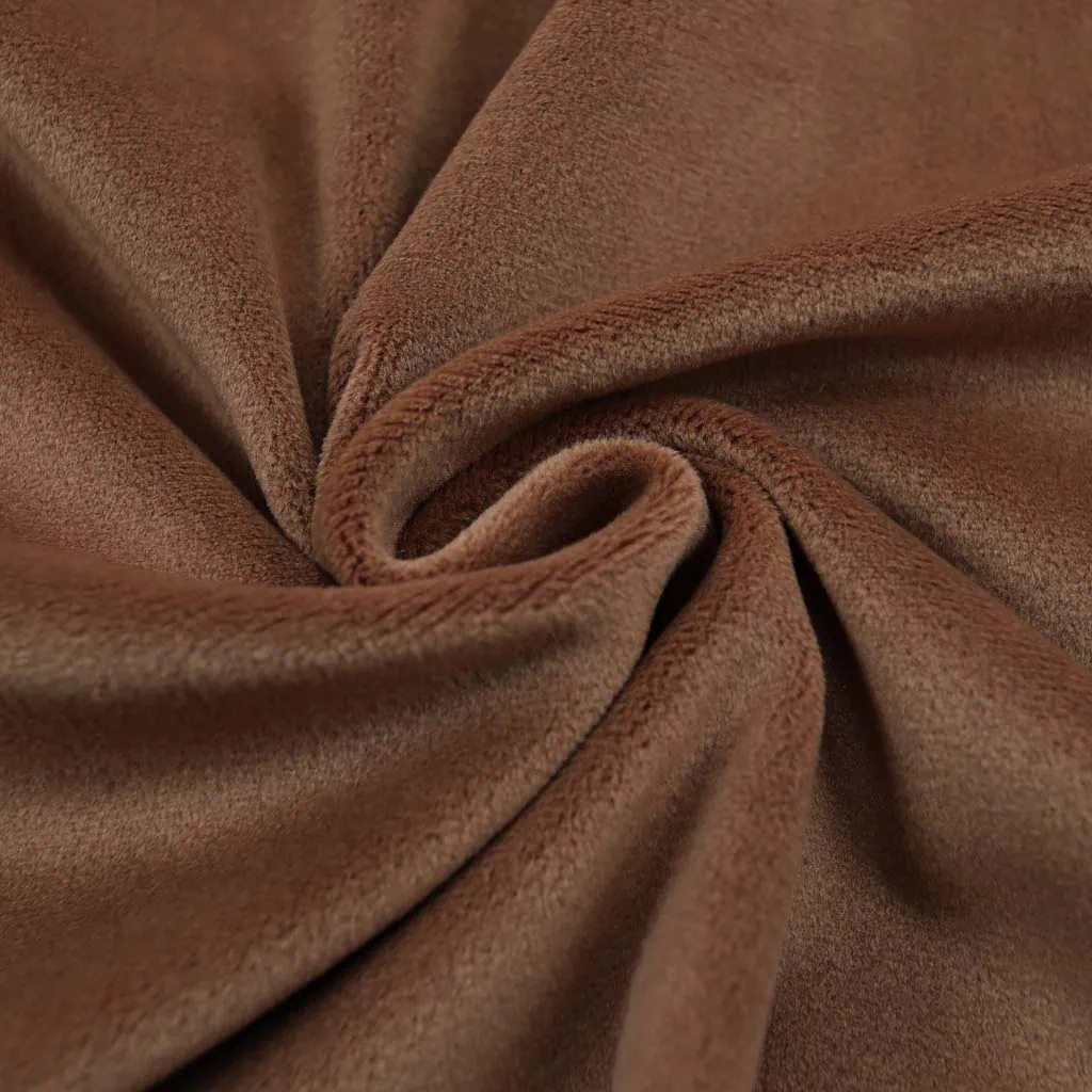 Mochi minky fabric dark brown MUSTANG - kullaloo SuperSoft SQUISHY