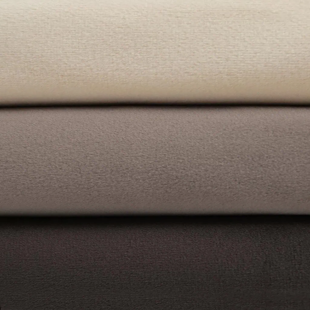 Mochi minky fabric COLD BROWN bundle: crème brulee, caribou, seal brown – SuperSoft SQUISHY