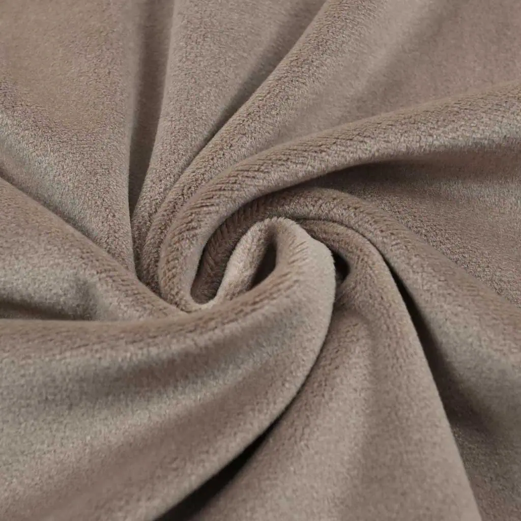 Mochi minky fabric greyish brown CARIBOU - kullaloo SuperSoft SQUISHY