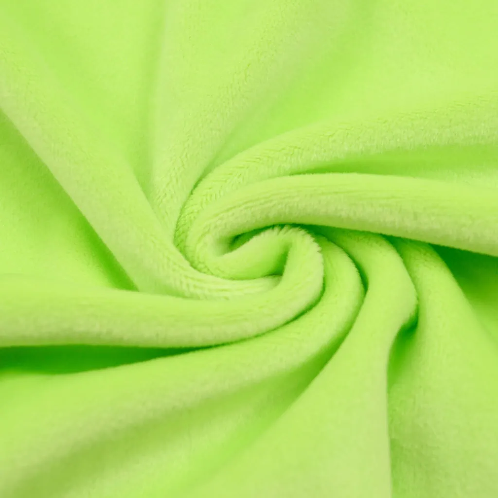 Mochi minky fabric LIME GREEN - kullaloo SuperSoft SQUISHY