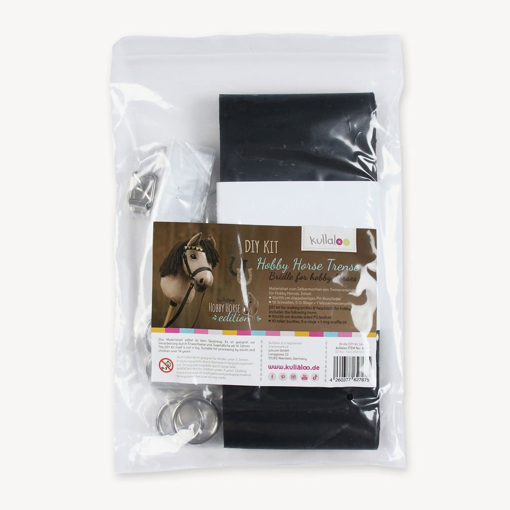 DIY Hobby Horse bridle kit packaging
