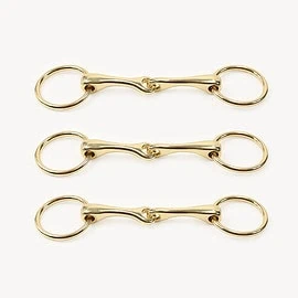 Set with 3 ring snaffle bits: make a Hobby Horse bridle with bit ◆GOLD EDITION◆