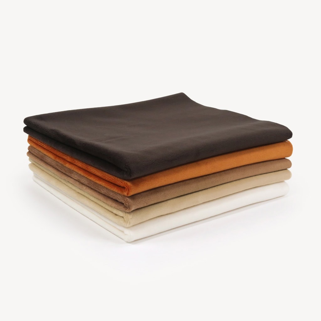Bundle of 5: EARTH minky fabric bundle (half size pieces) – SuperSoft SHORTY