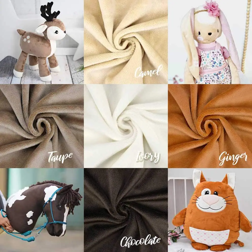 Bundle of 5: EARTH minky fabric bundle (half size pieces) – SuperSoft SHORTY