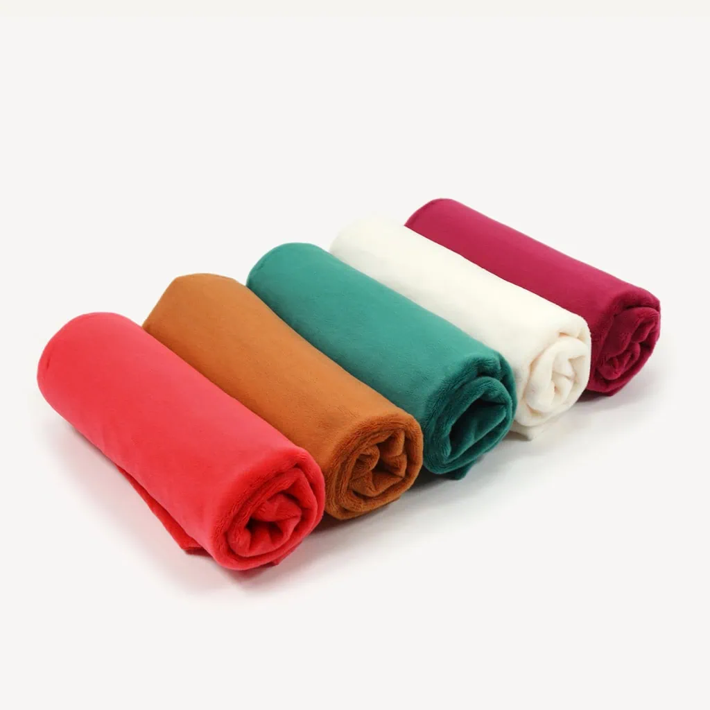 Bundle of 5: Minky CHRISTMAS fabric bundle (half size pieces) – SuperSoft SHORTY