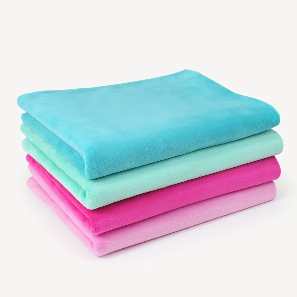 Bundle of 4: MERMAID minky fabric pack – SuperSoft SHORTY