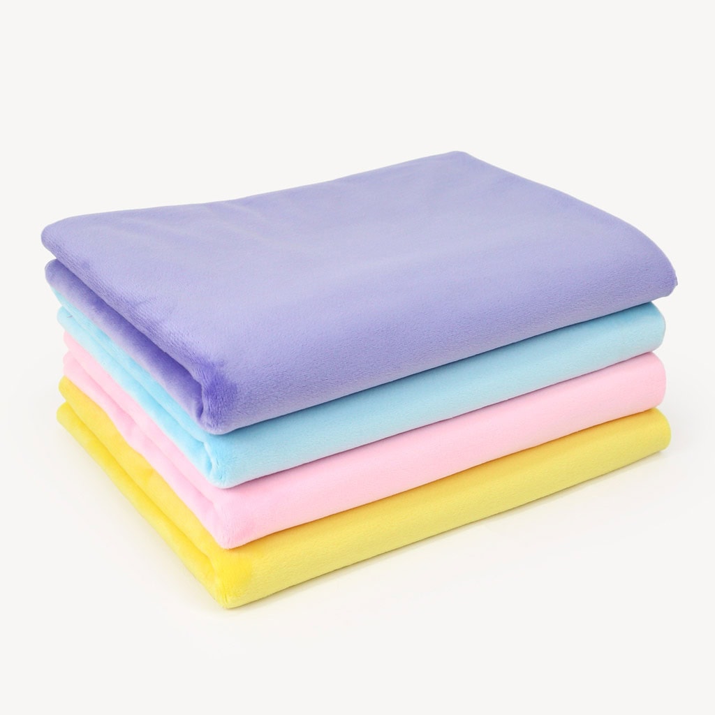 Bundle of 4 ♥ HAPPY BABY minky fabric pack – SuperSoft SHORTY - Image 2