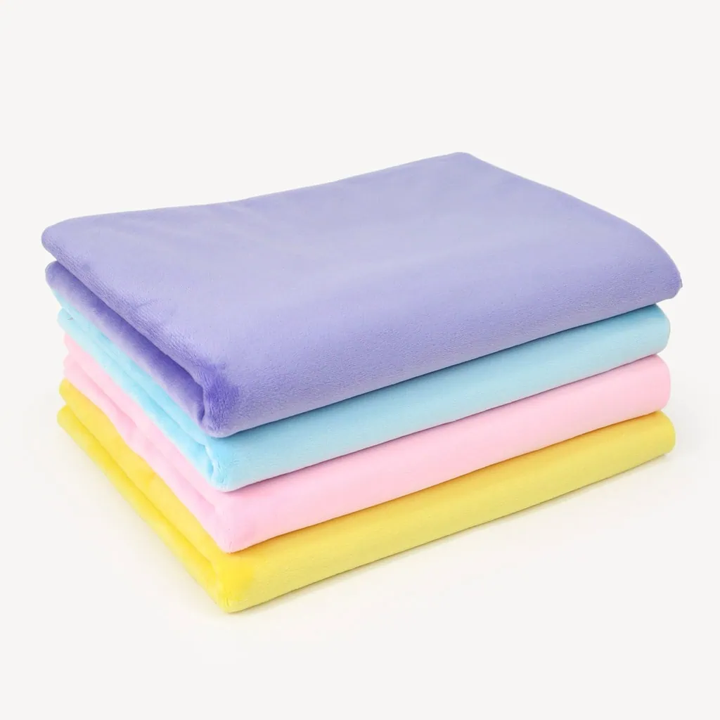 Bundle of 4 ♥ HAPPY BABY minky fabric pack – SuperSoft SHORTY - Image 2