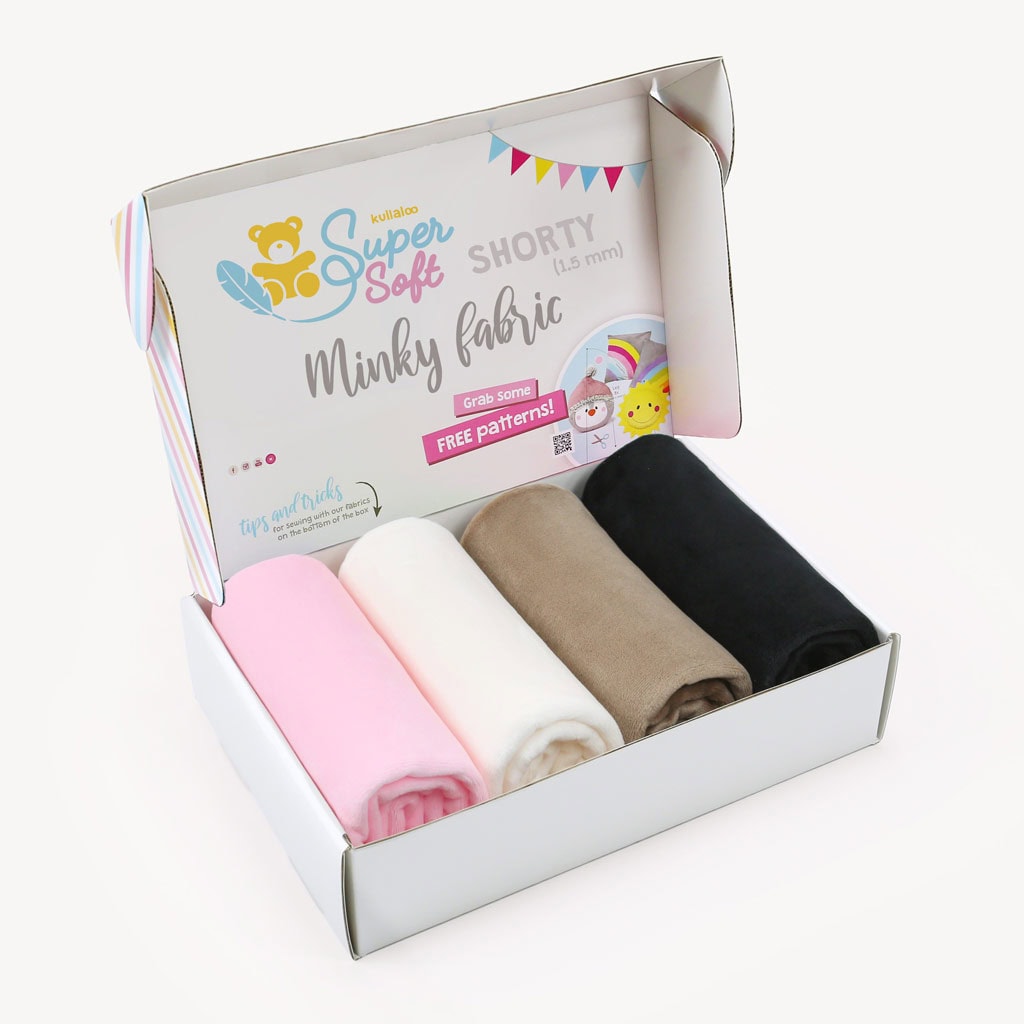 Bundle of 4: BASICS minky fabric packages – SuperSoft SHORTY