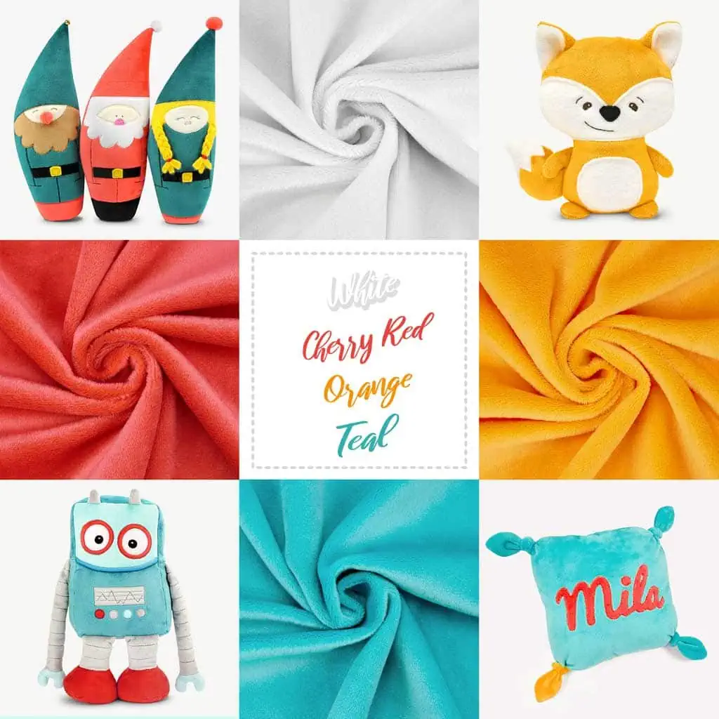 Bundle of 4: INDIAN SUMMER minky fabric pack – SuperSoft SHORTY