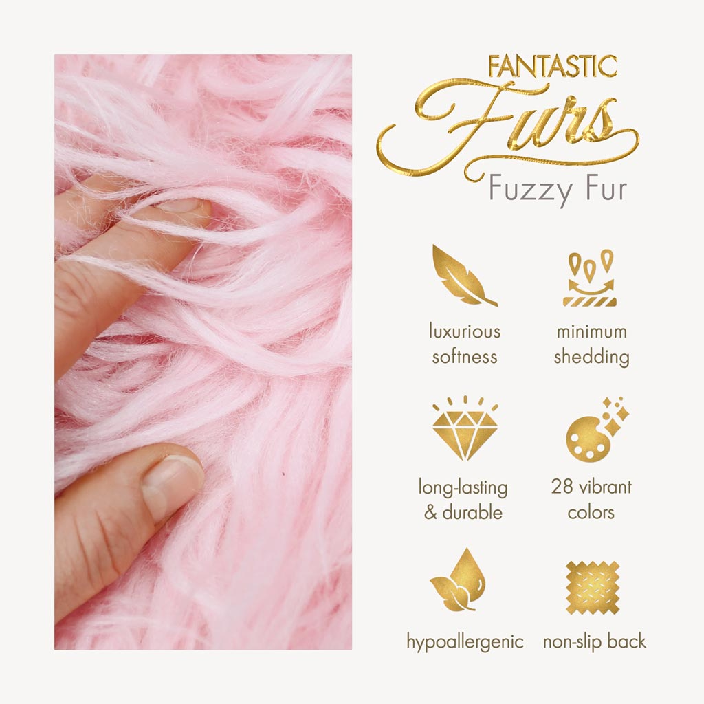 kullaloo long faux fur fabric FANTASTIC Furs ✶ Fuzzy Fur: long-lasting, super soft, hypoallergenic