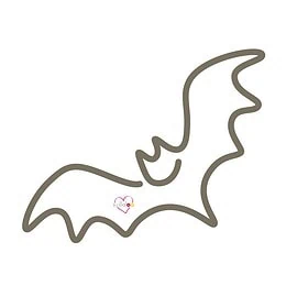 Bat single line drawing / art