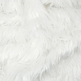 White fake fur fabric, acrylic-free, extra long – FANTASTIC Furs ✶ Fuzzy Fur