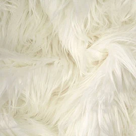 Ivory faux fur fabric, acrylic-free, extra long – FANTASTIC Furs ✶ Fuzzy Fur