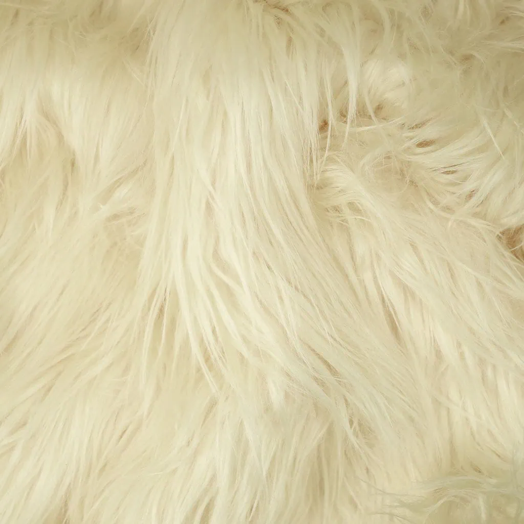 Pastel yellow faux fur fabric, acrylic-free, extra long – FANTASTIC Furs ✶ Fuzzy Fur