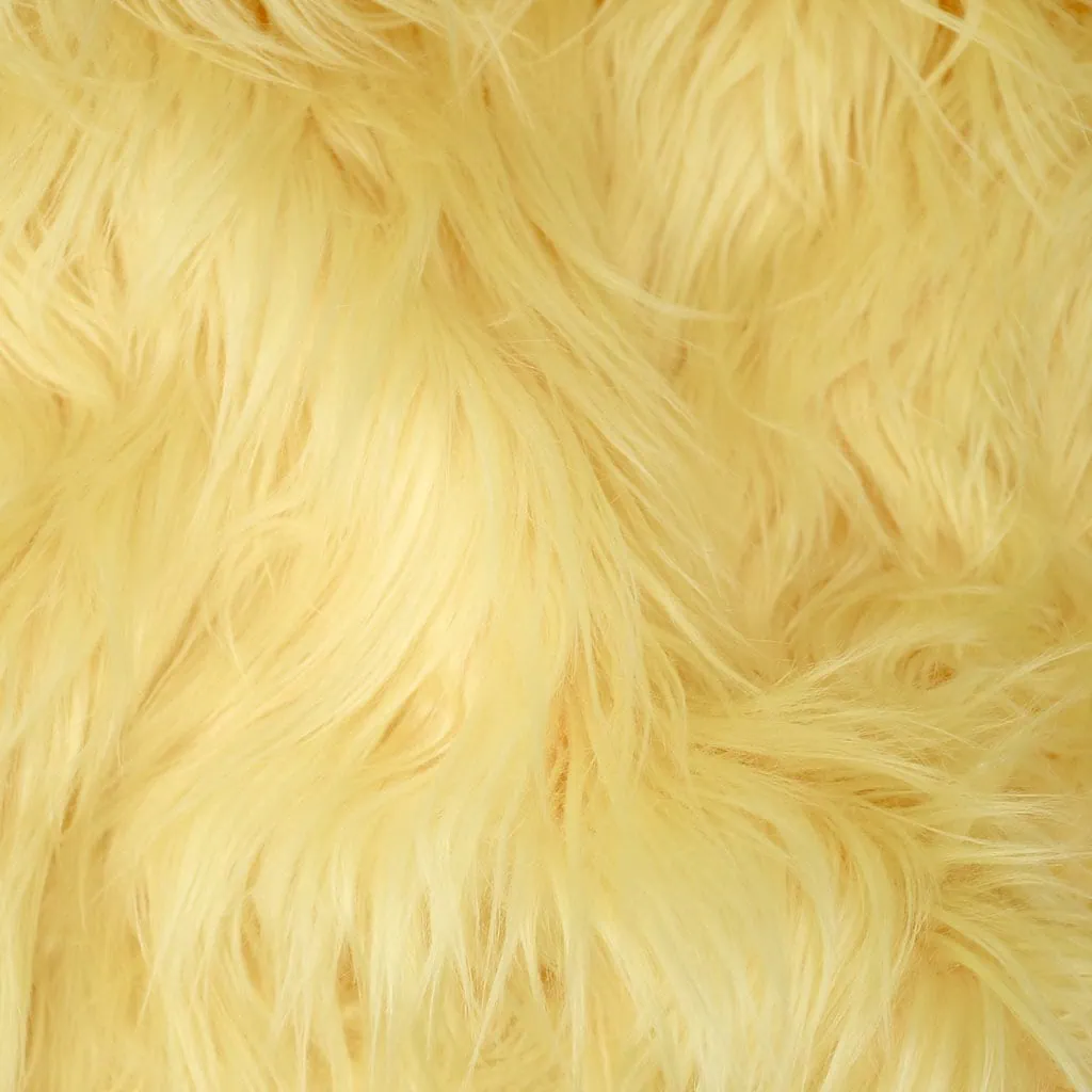 Light yellow faux fur fabric (French vanilla) – FANTASTIC Furs ✶ Fuzzy Fur
