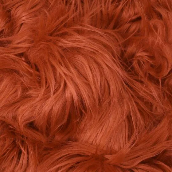 Rust faux fur fabric, acrylic-free, extra long – FANTASTIC Furs ✶ Fuzzy Fur