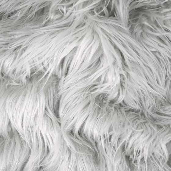 Light grey fake fur fabric nimbus cloud, ultra soft, extra long fuzzy fabric – FANTASTIC Furs ✶ Fuzzy Fur