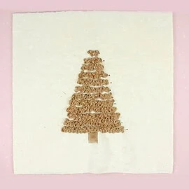 Christmas decor DIY: how to make ruffled Christmas tree pillow