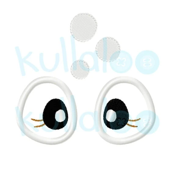 Fawn / deer face embroidery pattern for stuffed animal sewing pattern "MOMO"