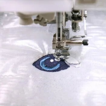 Embroider eyes and nostrils of a Hobby Horse: Embroider the eye
