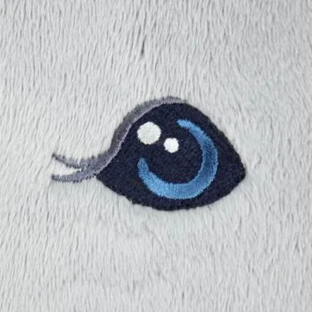 Embroider eyes and nostrils of a Hobby Horse: Embroidered the eye