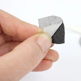 Attach eyes to a Hobby horse: Remove the backing paper