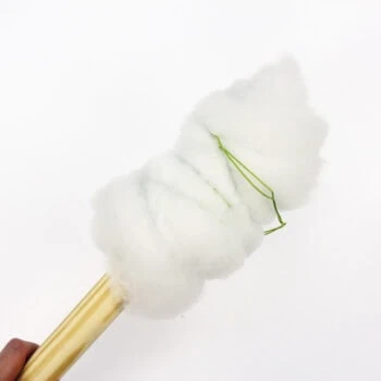 Make a Hobby Horse: How to attach the stick to a Hobby Horse: Fix batting with rope