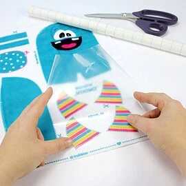 How to cut minky fabric with the help of book cover film