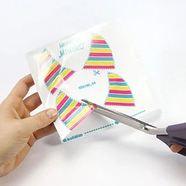 How to cut minky fabric with the help of book cover film