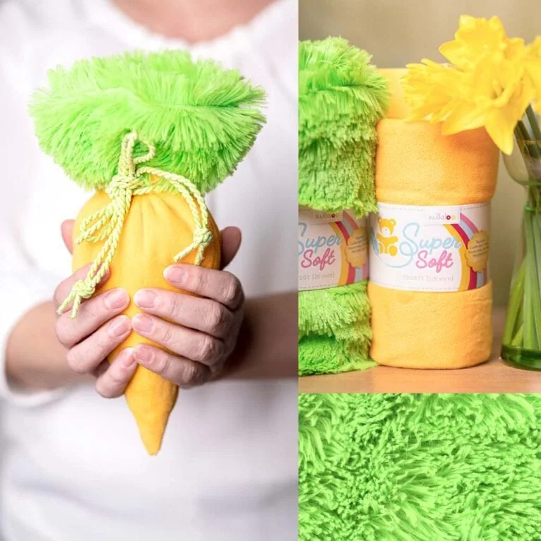 Free carrot treat bag pattern with matching fabrics