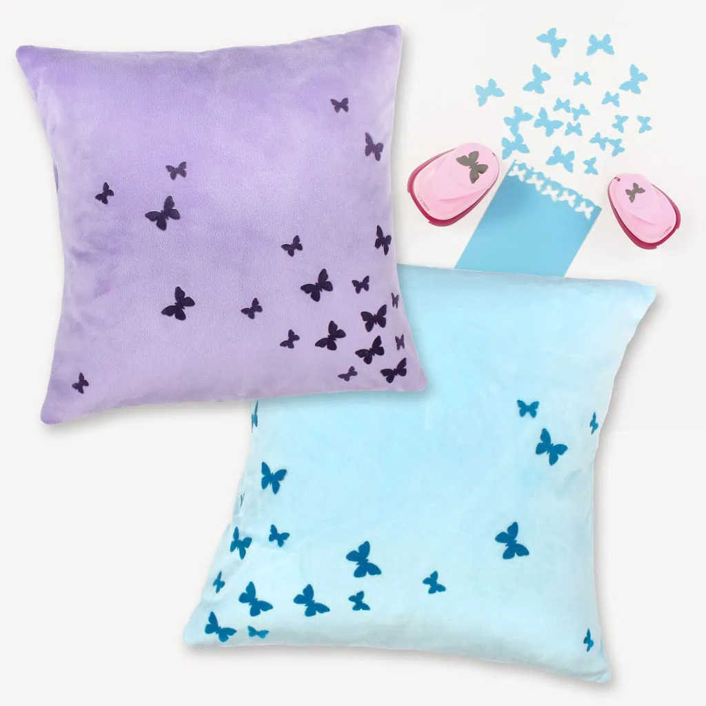 Handmade Easter ideas – create beautiful spring cushions with paper punches and iron-on vinyl
