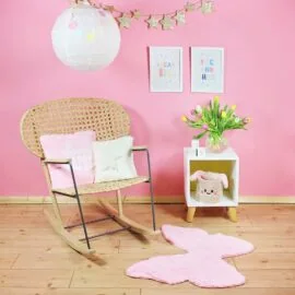 Rabbit / bunny basket for nursery: free sewing pattern