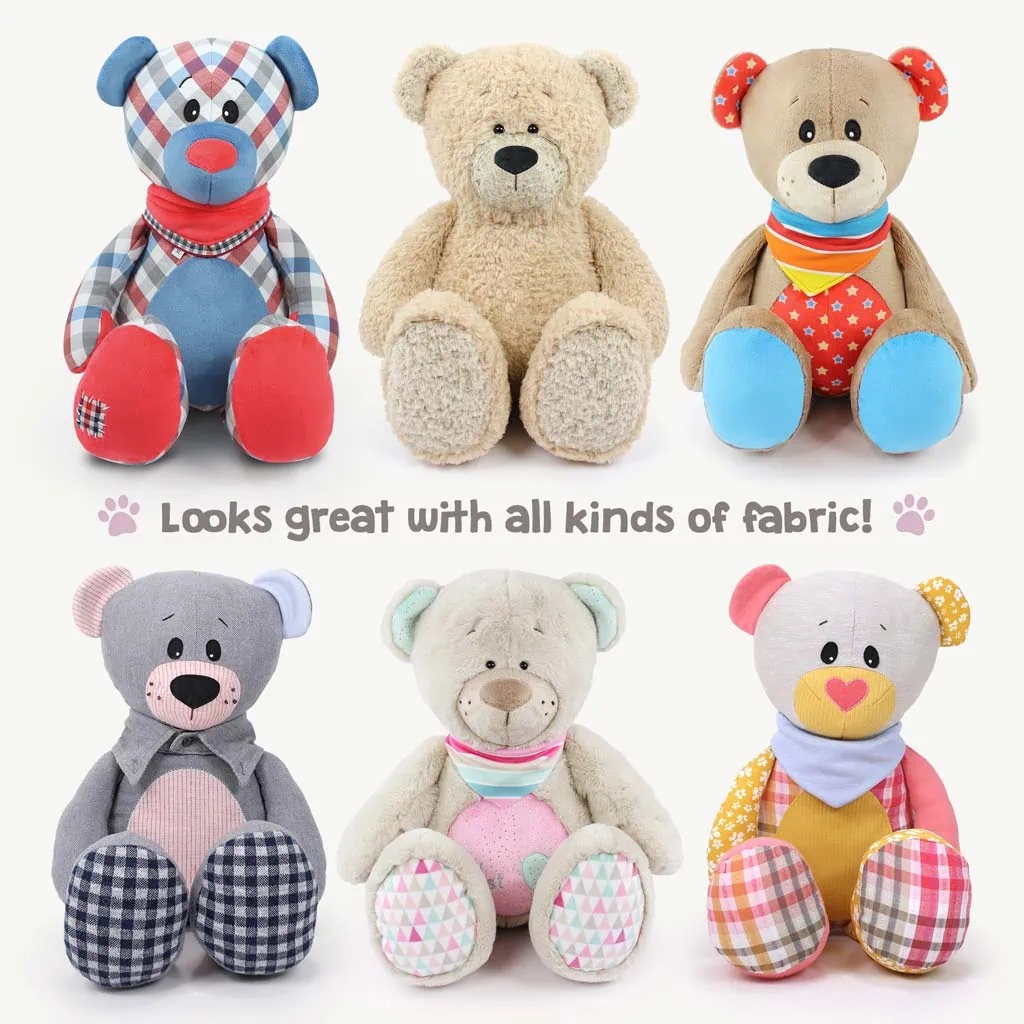 Collar bear sewing pattern "JOSHI", looks great with all kinds of fabrics, not just made from shirts