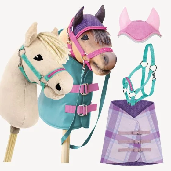 Printed Hobby horse sewing pattern "HOPE" with blanket and ear bonnet sewing pattern and halter instructions