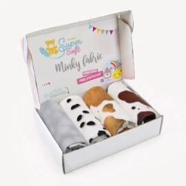 Bundle of 4 ♥ HOBBY HORSE velboa fabric panels