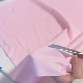 Free flower pillow sewing pattern tutorial