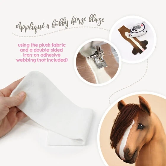 How to appliqué a blaze using the plush fabric