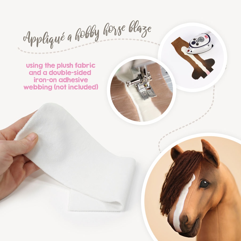How to appliqué a blaze using the plush fabric
