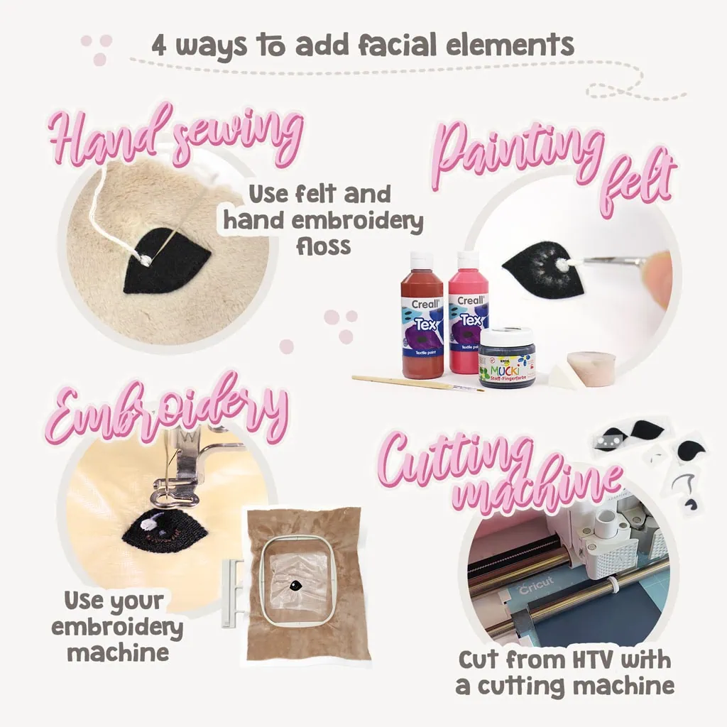 Printed hobby horse sewing pattern incl. embroidery & cutting files