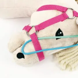 How to braid the noseband strap of a Hobby Horse head collar: step 4