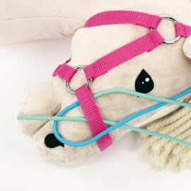 How to braid the noseband strap of a Hobby Horse head collar: step 5