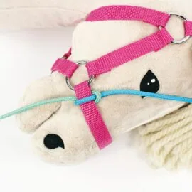 How to braid the noseband strap of a Hobby Horse head collar: step 4