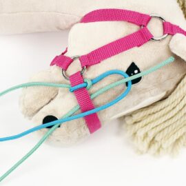 How to braid the noseband strap of a Hobby Horse head collar: step 6