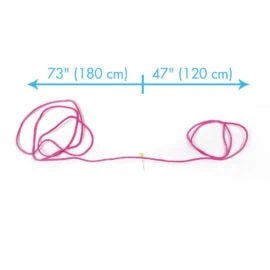 How to tie a halter with rope for a hobby horse: step 2