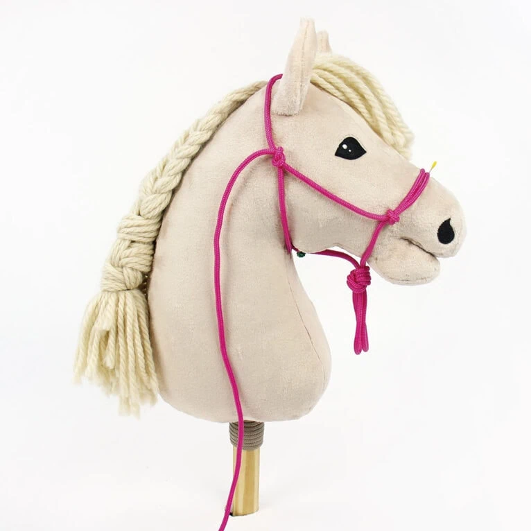 How to tie a halter with rope for a hobby horse: step 24